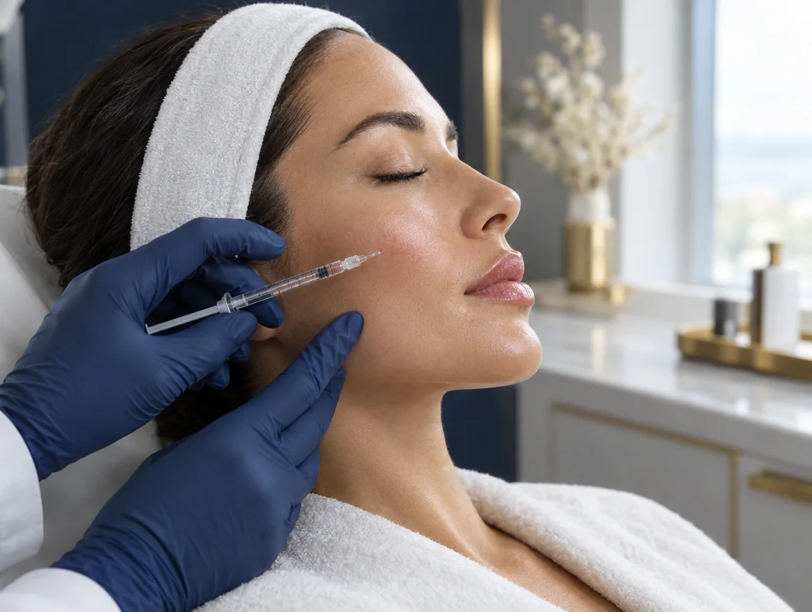 Gesichtsbehandlung mit Hyaluronsäure-Filler